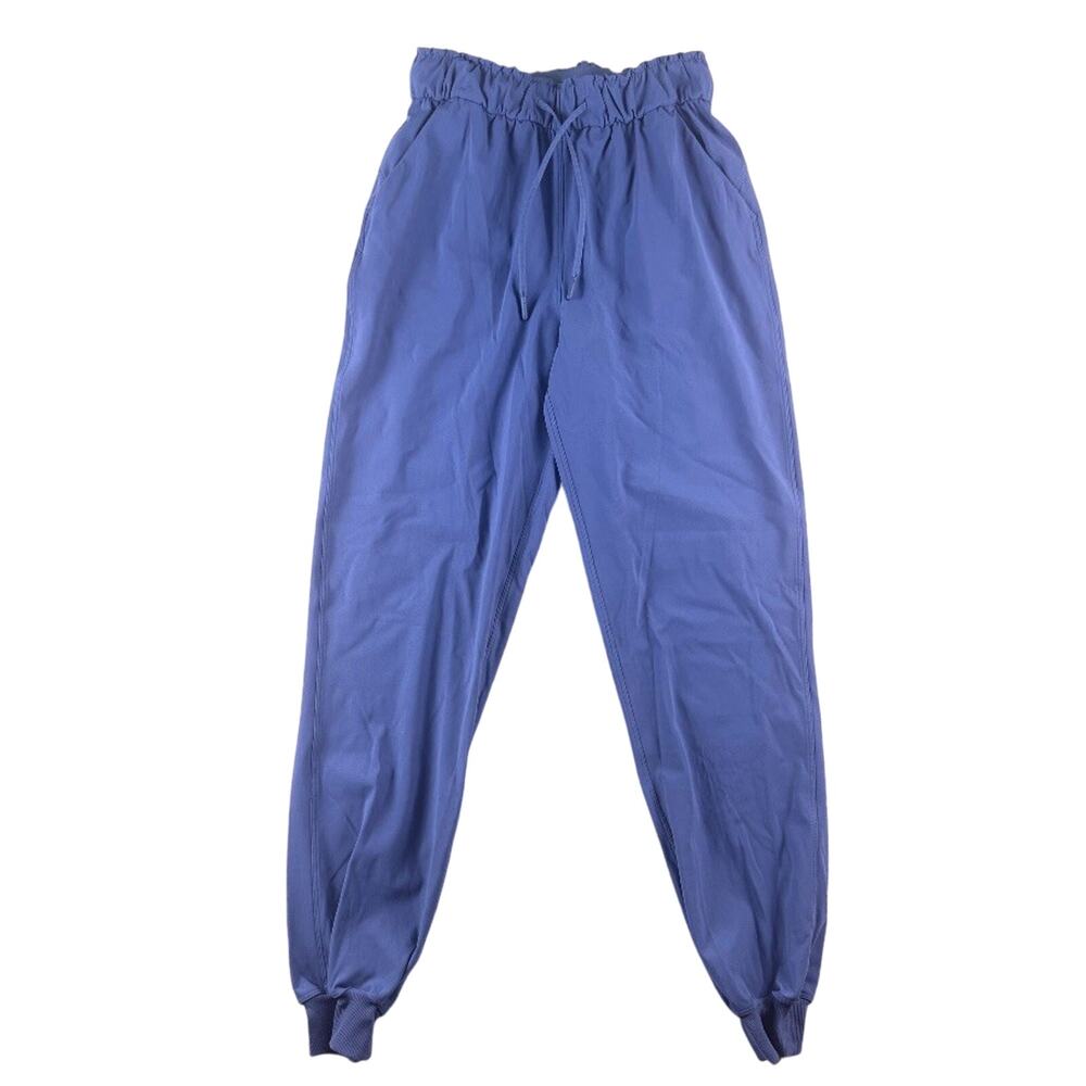Lululemon Pants Womens 4 Blue‎ Stretch High Rise Full Length Jogger Athletic
